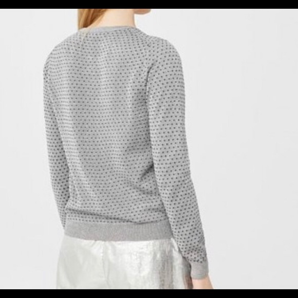 Mango Metallic Silver with Polka Dots Cardigan - Picture 3 of 4